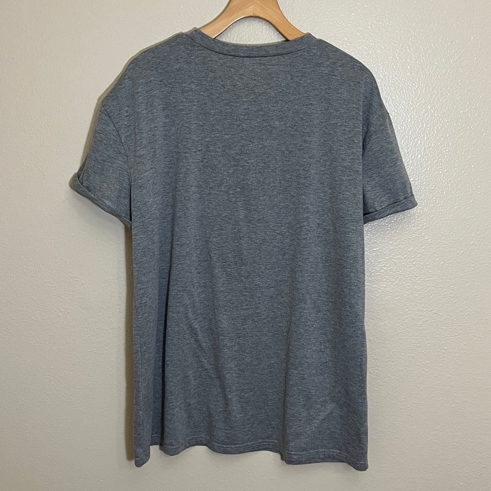 Holiday Gray Plus Size Graphic T-Shirt - Picture 4 of 7
